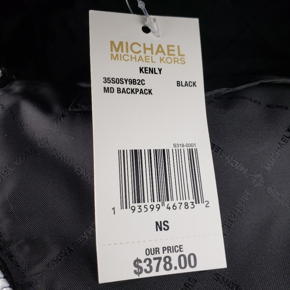 🌺NWT Michael Kors MD Kenly Sport backpack black - Picture 8 of 8